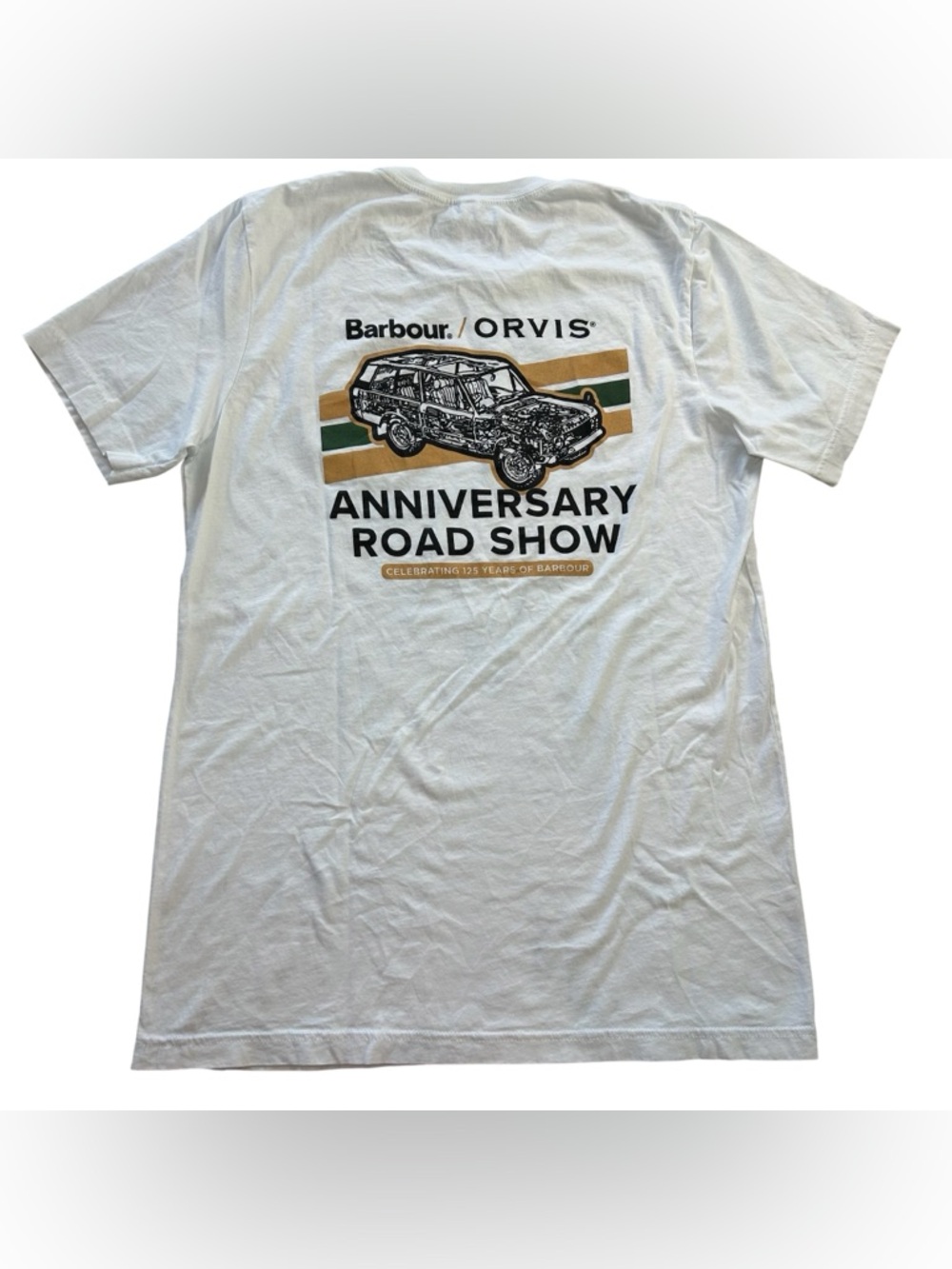 RARE Land Rover x Barbour Anniversary Road Show Orvis Luxury Promo T-Shirt M